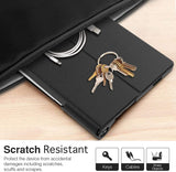 MoKo Case Compatible with Lenovo Yoga Tab 11 11-Inch 2021 Tablet, Ultra-Thin PU Leather Trifold Smart Tablet Stand Cover Shell Case Fits Lenovo Yoga Tab 11 2021 Tablet ONLY, Black