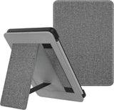 MoKo Case Fits 6" Kindle (10th Generation, 2019 Release), Slim PU Leather Stand Smart Cover Shell with Hand Strap - Notebook Black