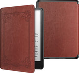 MoKo Case for 6.8" Kindle Paperwhite (11th Generation-2021) and Kindle Paperwhite Signature Edition, Light Shell Cover with Auto Wake/Sleep for Kindle Paperwhite 2021 E-Reader, Blue & Pink Flower