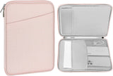 MoKo 8-9 Inch Tablet Sleeve, Fits iPad Mini 6 5/4/3/2/1, Galaxy Tab A7 Lite 8.7/Tab A 8.0/Tab A 8.4, Tab 8.0,Protective Bag Carrying Case with Slanted Pocket, Misty Blue