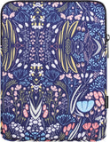 MoKo 12.9 Inch Laptop Sleeve Case Fits Tab S8+ 12.4", iPad Pro 12.9 2021-2018, iPad Pro 12.9 2017/2015, Surface Laptop Go 12.4", Polyester Bag Fit with Apple Pencil and Smart Keyboard, Peacock Blue