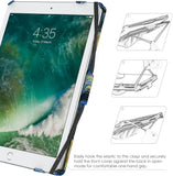 MoKo Case Fit 2018/2017 iPad 9.7 6th/5th Generation - Slim-Fit Multi-Angle Folio Cover Case with Auto Wake/Sleep Compatible with iPad 9.7 Inch 2018/2017, Starry Night