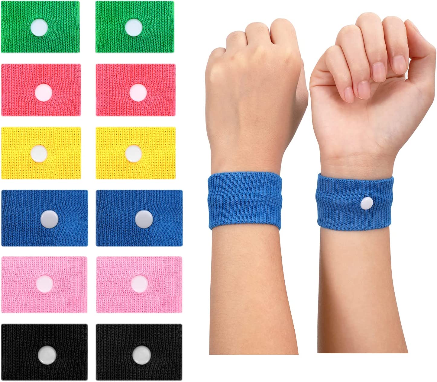 MoKo Motion Sickness Bands Pairs for Adult Kids, Nausea Relief