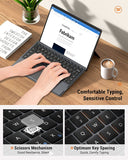 MoKo Type Cover Fits Microsoft Surface Pro 8 2021 / Pro X 13" Touch-Screen Tablet, Lightweight Slim Wireless Bluetooth Keyboard with Two Button Trackpad and Built-in Rechargeable Battery, Dark Gray