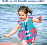 MoKo Swimming Vest for Kids, Children Swim Vests Water Activity Equipment Cute Pattern Watersports Swimming Device for Toddlers Boys Girls 50-90 lbs(L Size) 37-50 lbs (M Size)
