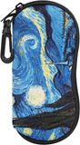 MoKo Sunglasses Soft Case Ultra Light Neoprene Zipper Eyeglass Case with Belt Clip