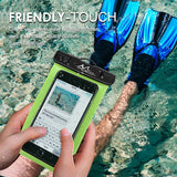 MoKo Waterproof Phone Pouch Holder, Underwater Cellphone Case Dry Bag with Lanyard Armband Compatible with iPhone 13/13 Pro Max/iPhone 12/12 Pro Max/11 Pro Max, Xr/Xs Max/SE 3, Samsung S21/S20/S10/S9
