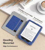 MoKo Case for 6.8" Kindle Paperwhite (11th Generation-2021) and Kindle Paperwhite Signature Edition, Slim PU Shell Cover Case with Auto-Wake/Sleep for Kindle Paperwhite 2021 E-Reader, Indigo
