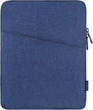 MoKo 9-11 Inch Tablet Sleeve Fits iPad air 5 10.9" 2022, iPad Pro 11 2021-2018, iPad 9/8/7th Gen 10.2, iPad Air 4 10.9, iPad Air 3 10.5, iPad 9.7, Tab A 10.1, Polyester Bag with Pocket, Peacock Blue