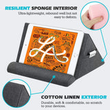 MoKo Tablet Pillow Stand, Pillow Lap Holder for iPad Tablet up to 11" for Xmas Gift, eReaders, Fit iPad 9 10.2", iPad Mini 6 8.3", iPad Pro 11/10.5/9.7, Air 4 Mini 5, Galaxy Tab S6/S7, Space Gray