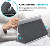 MoKo Tablet Pillow Stand, Pillow Lap Holder for iPad Tablet up to 11" for Xmas Gift, eReaders, Fit iPad 9 10.2", iPad Mini 6 8.3", iPad Pro 11/10.5/9.7, Air 4 Mini 5, Galaxy Tab S6/S7, Space Gray
