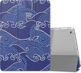 MoKo Case Fit 2018/2017 iPad 9.7 6th/5th Generation - Slim Lightweight Smart Shell Stand Cover with Translucent Frosted Back Protector Fit iPad 9.7 Inch 2018/2017, Starry Night(Auto Wake/Sleep)
