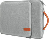 MoKo 15.6 Inch Laptop Sleeve Fits MacBook Pro M1 Pro/M1 Max 16.2 2021 MacBook Pro 16”/15.4", Surface Book 15”, Chromebook, Protective Computer Carrying Bag Handle Pouch with Pocket, Light Gray
