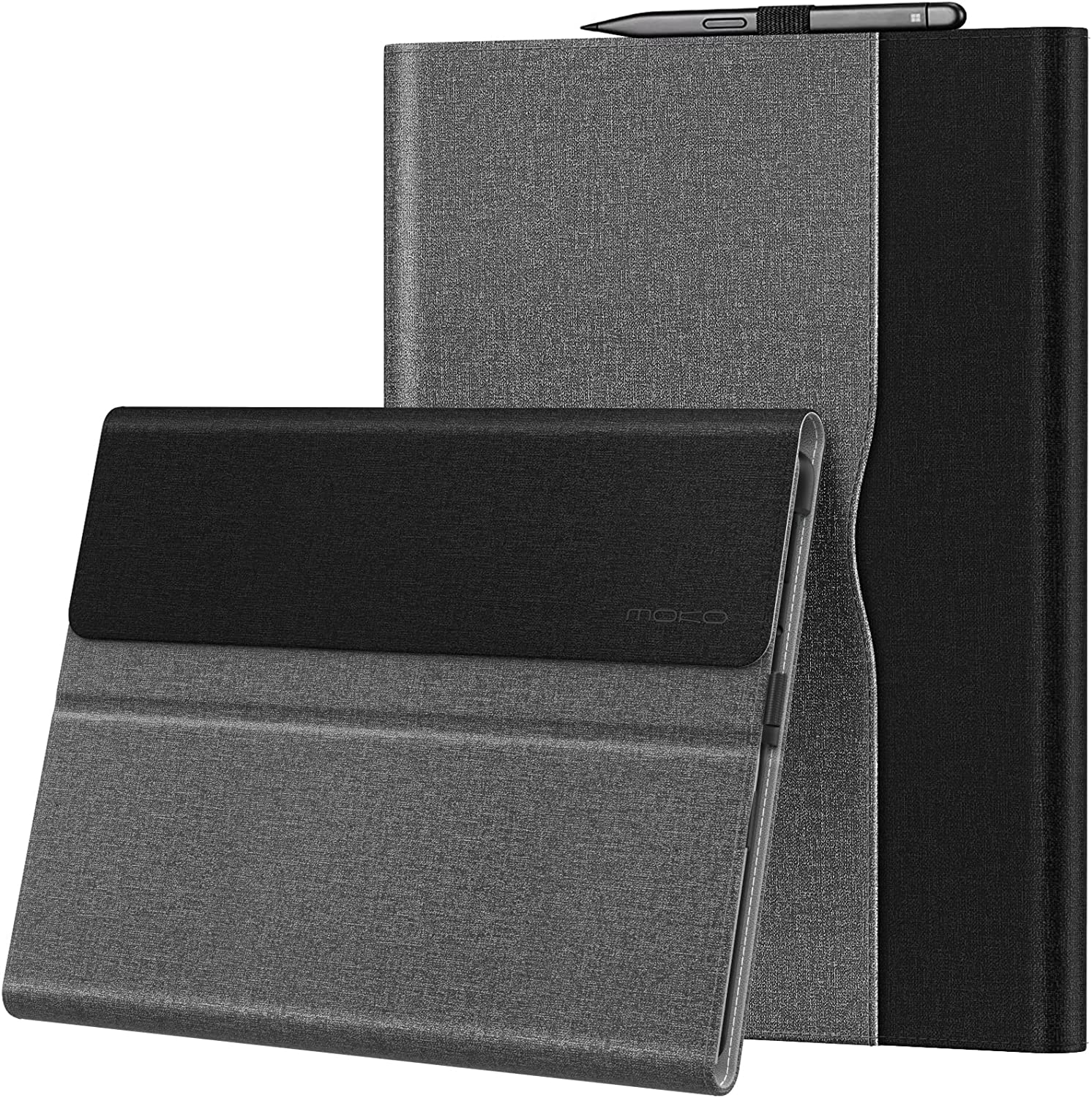 Ultra Slim Leather Case For Microsoft Surface Pro X 13 Inch (2019/2021) - Lightweight Folio Stand Cover