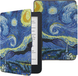 MoKo Case for Kobo Clara HD 6" 2018 E-Reader Cover Case, Premium Ultra Compact Protective Sleep Wake Up Slim Lightweight Cover Case for Kobo Clara HD 6" Tablet/e-Reader, City Night View