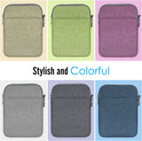 MoKo 6 Inch Kindle Sleeve Case Fits for All-New Kindle 10th Generation 2019/Kindle Paperwhite 6", Nylon Cover Pouch Bag for Kindle Voyage/Kindle (8th Gen, 2016)/Kindle Oasis 6" E-Reader, Purple