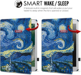 MoKo Case Fit 2018/2017 iPad 9.7 6th/5th Generation - Slim-Fit Multi-Angle Folio Cover Case with Auto Wake/Sleep Compatible with iPad 9.7 Inch 2018/2017, Starry Night