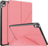 MoKo Case Compatible with Lenovo Tab P11 Case 11-inch 2020 Model (TB-J606F / TB-J606X), Origami Standing Shell Cover Case with Multi Angle Magnetic TPU Back Cover, Pink
