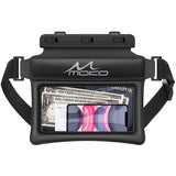MoKo Floating Waterproof Phone Waist Pouch, Waterproof Fanny Pack Dry Bag for iPhone 13/12/11 Pro Max, Galaxy S21 Ultra/S9/Note 10 Plus, Black