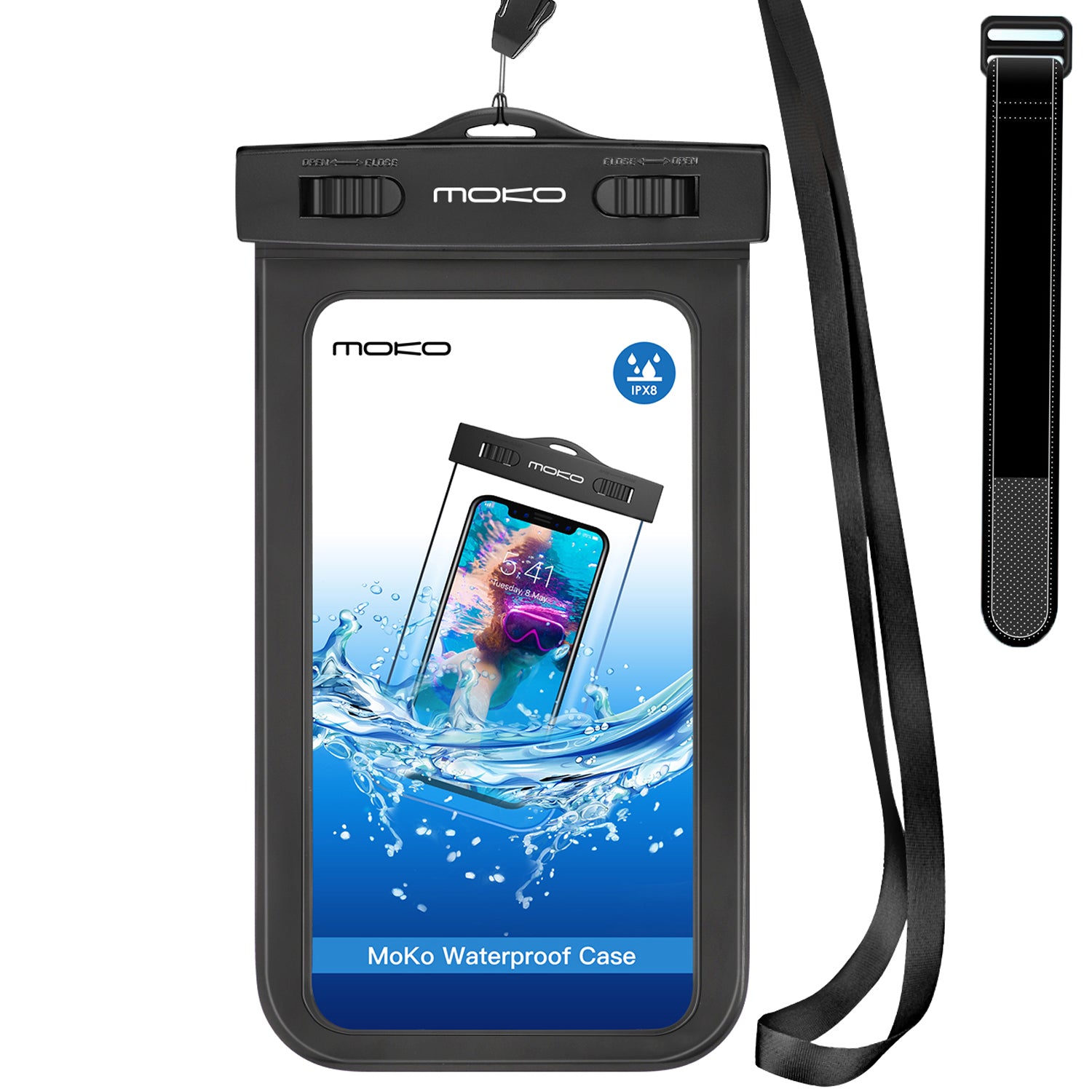 Waterproof Phone Pouch With Lanyard MoKo Waterproof Phone Pouch