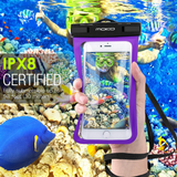 MoKo Waterproof Phone Pouch Holder, 2 Pack Underwater Cellphone Case Dry Bag with Lanyard Armband for iPhone 13/13 Pro Max/iPhone 12/12 Pro Max/11 Pro Max, X/Xr/Xs/SE 3, Samsung S21/S10
