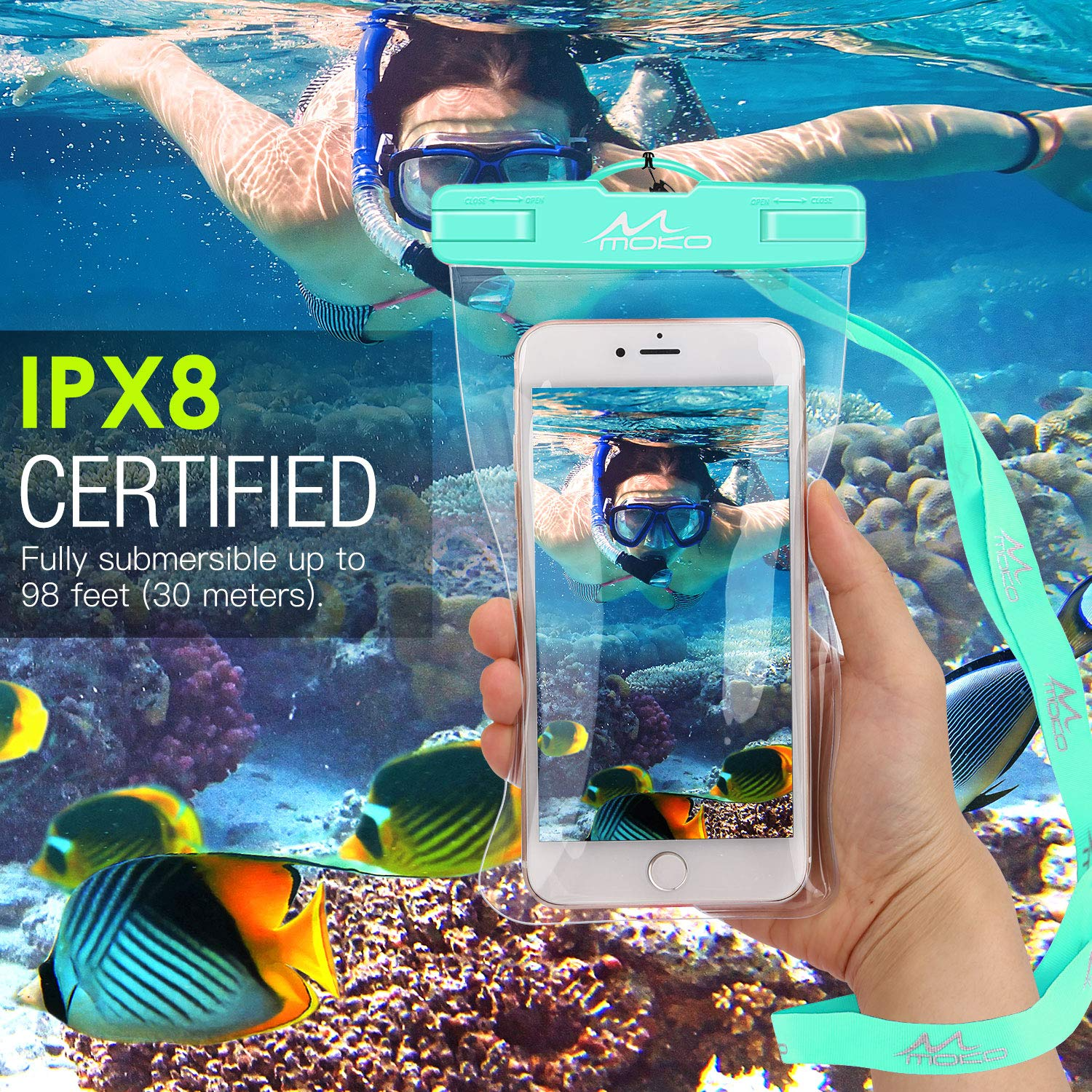 MoKo Waterproof Phone Pouch, 3 Pack Waterproof Phone Case Underwater C – Mokodirect MoKo Waterproof Phone Pouch, 3 Pack Waterproof Phone Case Underwater C – Mokodirect