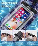 MoKo Waterproof Phone Pouch, 2 Pack Floatable Phone Case Dry Bag with Lanyard for iPhone 13/13 Pro Max/iPhone 12/12 Pro Max/11 Pro, Samsung S21/S20/S10/S9/S8