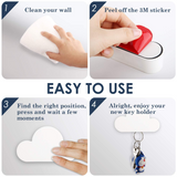 MoKo Magnetic Key Holder for Wall Door, Magnetic Key Ring Holder with Adhesive, Magnetic Key Rack Organizer Hooks, 2 Pack, White