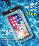 MoKo Waterproof Phone Pouch, 2 Pack Floatable Phone Case Dry Bag with Lanyard for iPhone 13/13 Pro Max/iPhone 12/12 Pro Max/11 Pro, Samsung S21/S20/S10/S9/S8