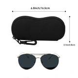 MoKo Sunglass Soft Case Ultra Light Neoprene Zipper Eyeglass Case with Belt Clip Unisex