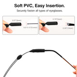 MoKo Universal Glasses Straps with 2 Holes Adjustable Eyewear Retainers Glasses Band Sunglasses String Straps, 4 Pack