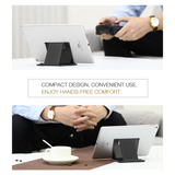 MoKo Phone Tablet Holder Stand, Foldable Desktop iPad Holder for Phone 12/ iPad 9/ iPad Mini 6 Phone 11 Pro Max/11 Pro/11, Phone Xs Max, Phone SE, iPad Pro 11, 10.2, 12.9,Air 4/3, Mini 5, Black