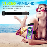 MoKo Waterproof Phone Pouch Holder, 2 Pack Underwater Cellphone Case Dry Bag with Lanyard Armband for iPhone 13/13 Pro Max/iPhone 12/12 Pro Max/11 Pro Max, X/Xr/Xs/SE 3, Samsung S21/S10
