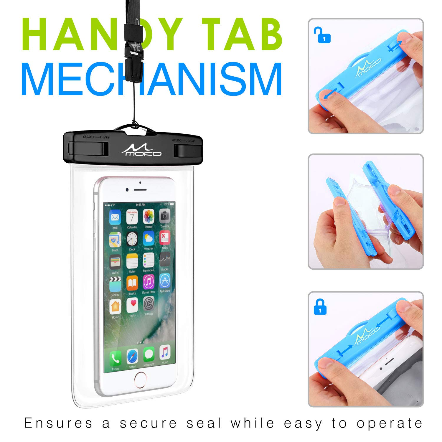 MoKo Waterproof Phone Pouch 3 Pack Waterproof Phone Case